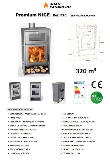 Estufa de Leña 'NIZA'